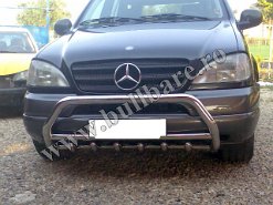 Bullbar inox Mercedes ML W163 '97-'05, cod model BML004 (1) Bullbar inox Mercedes ML W163 '97-'05, praguri inox Mercedes ML W163 '97-'05, praguri aluminiu Mercedes ML W163 '97-'05, scut metalic motor Mercedes ML W163...